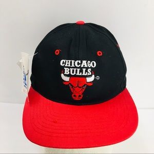 Vtg 90s Chicago Bulls Logo 7 Retro Snapback Hat Cap NWT